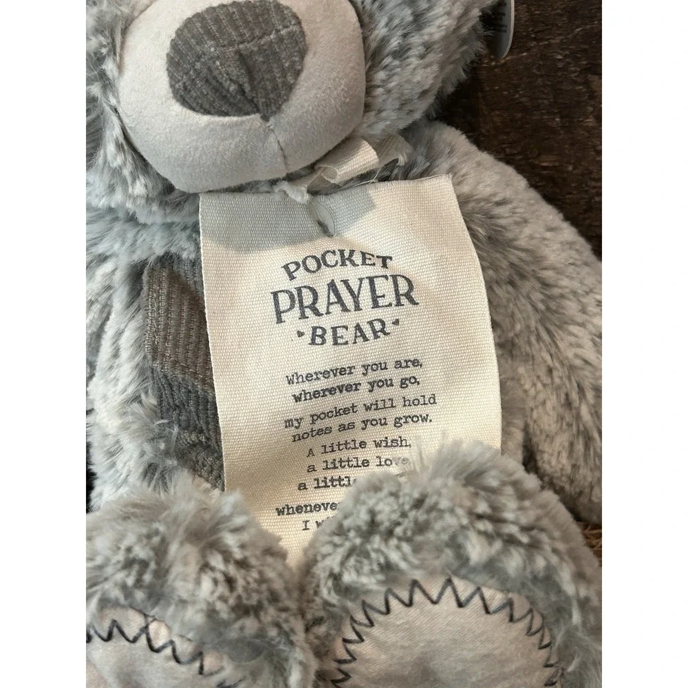 DEMDACO Giving Bear Teddy Grey‎ Plush Stuffed Animal 11.5